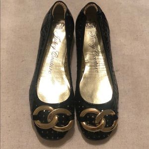 Juicy Couture Black Evie flats sz 6